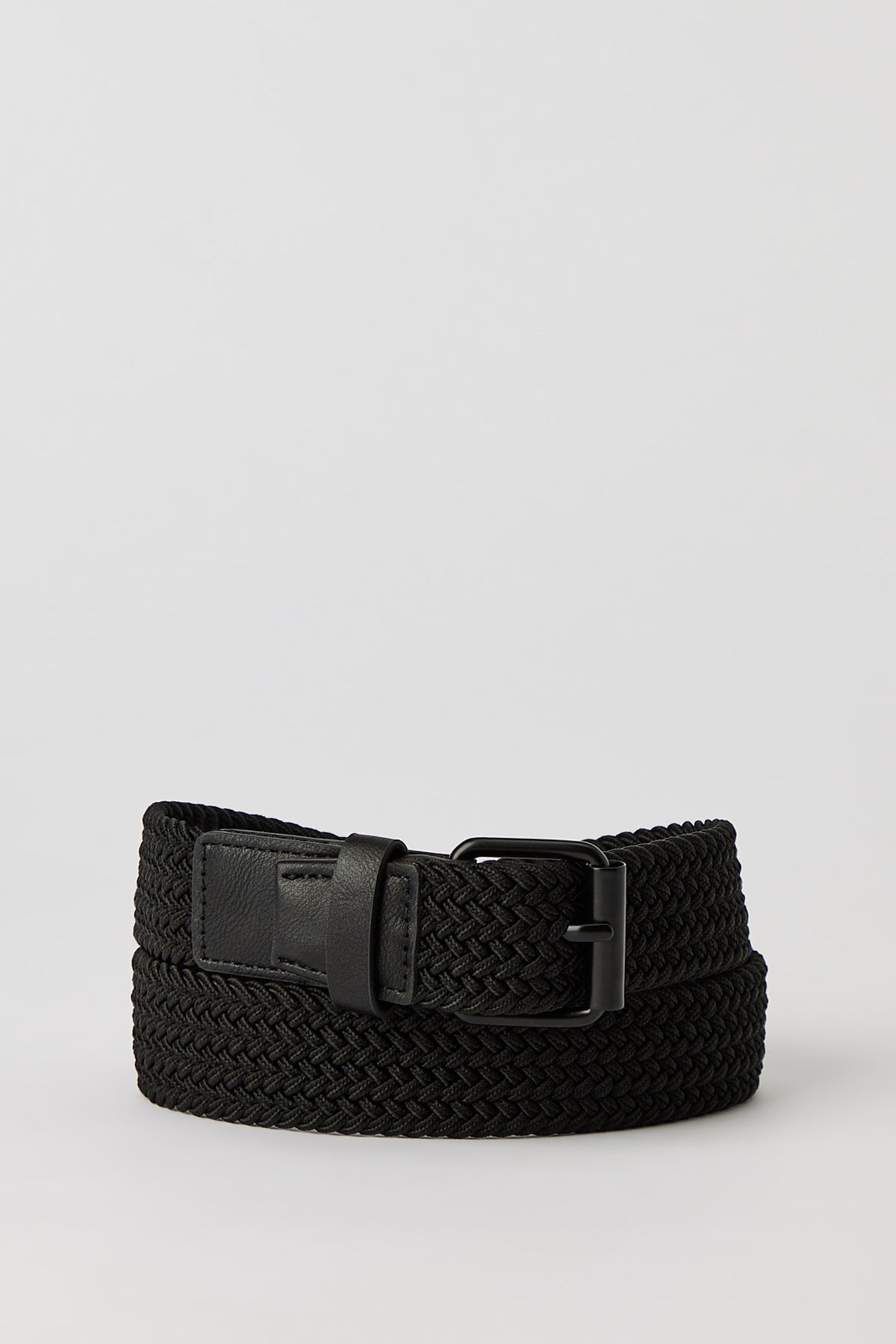 Kids Square Buckle Belt - Black