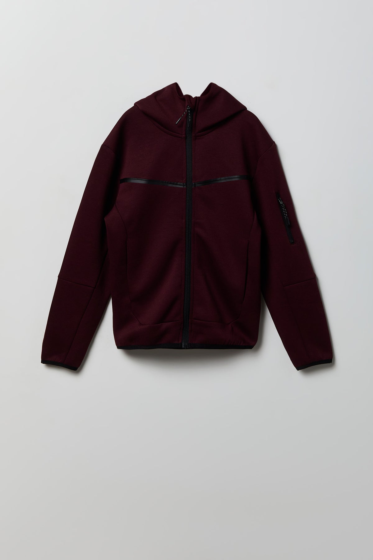 Boys Active Scuba Zip Hoodie - Burgundy