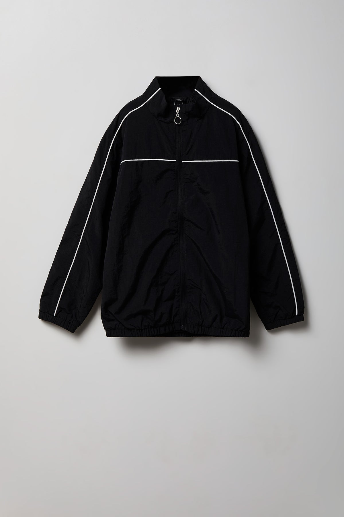Boys Active Nylon Track Jacket - Black