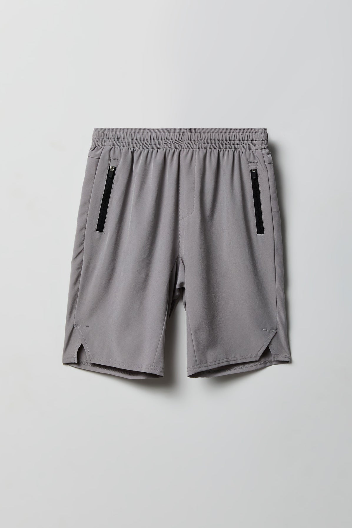 Boys Active Zip Pocket Shorts - Dark Grey