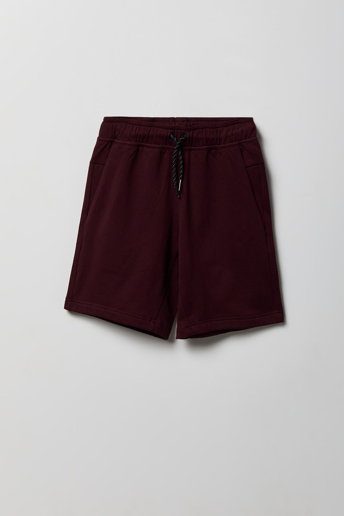 Boys Active Solid Short - Burgundy