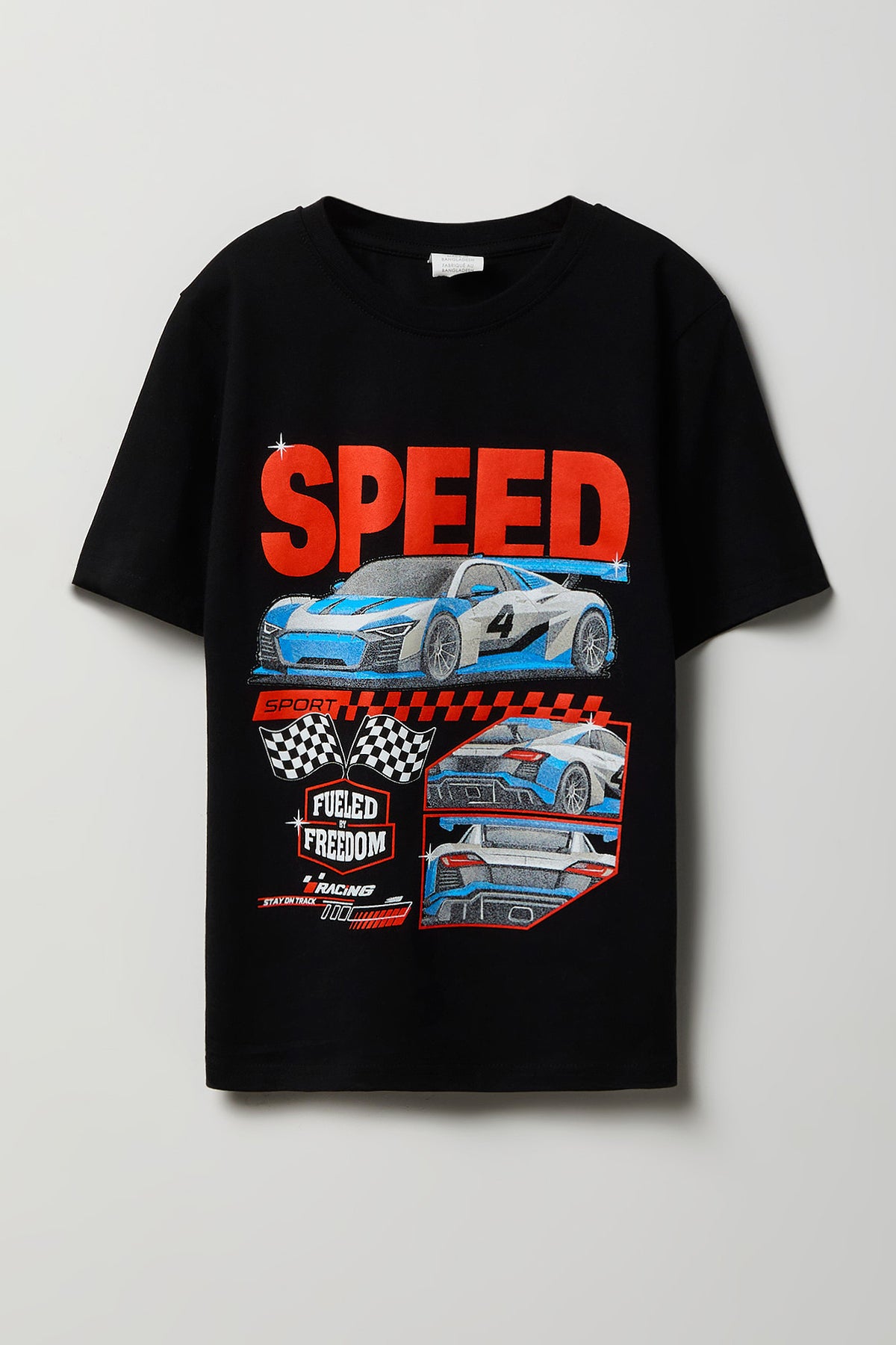T-shirt à imprimé Racing pour garçon