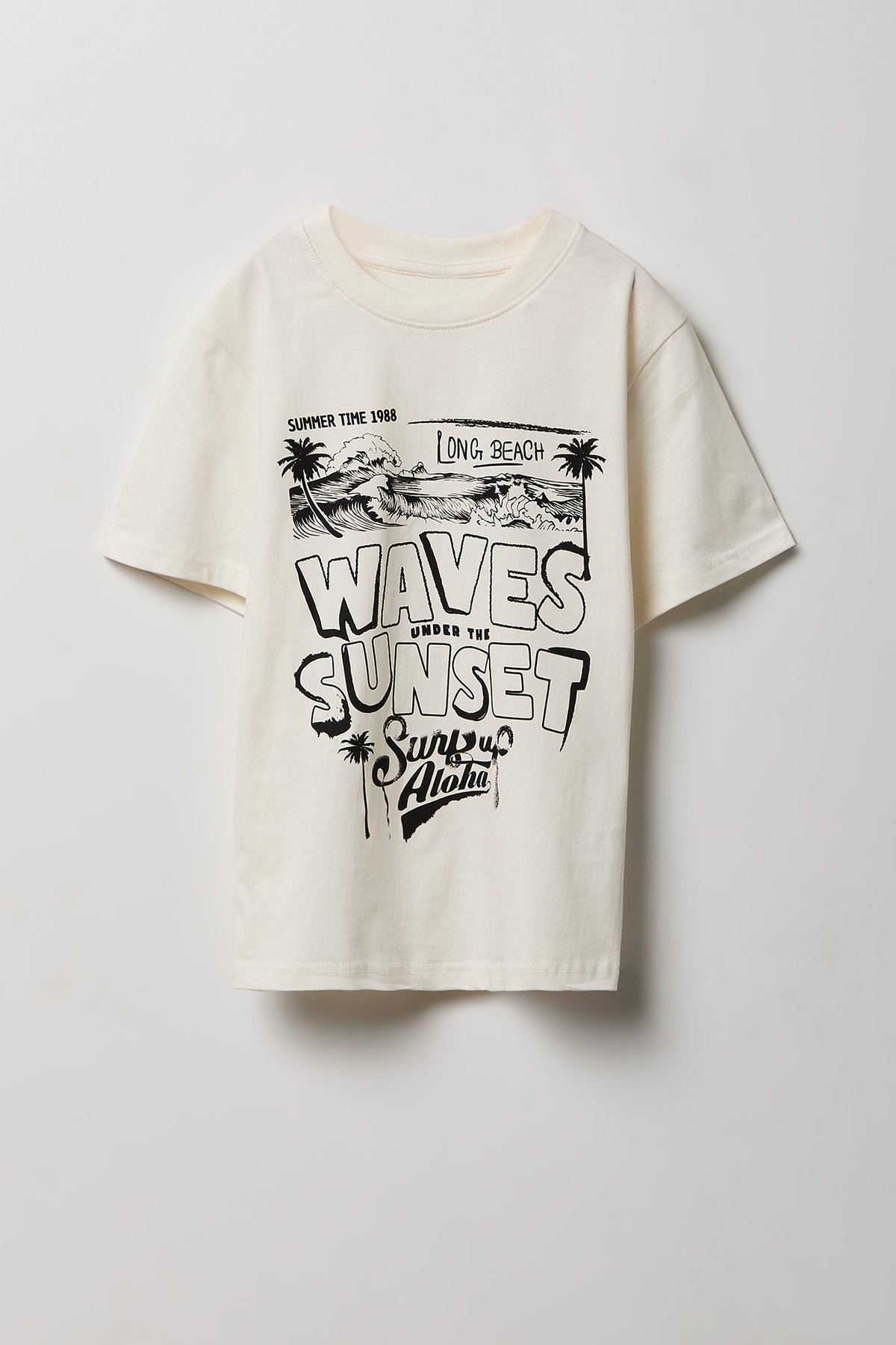 Kids Aloha Graphic T-Shirt - White