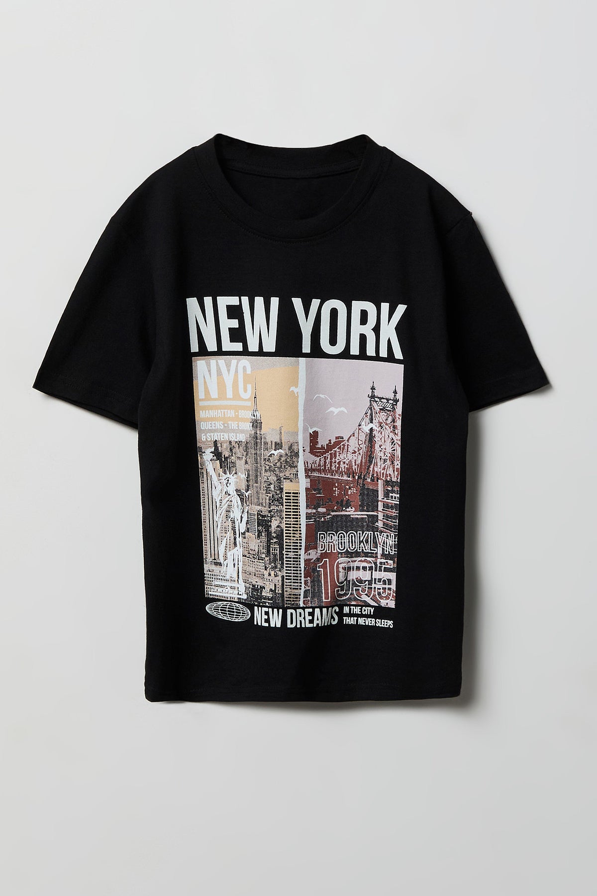 Boys NYC Graphic T-Shirt - Black