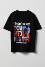 T-shirt à imprimé Urban Escape pour garçon