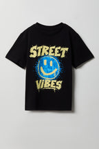 T-shirt à imprimé Street Vibes pour enfants