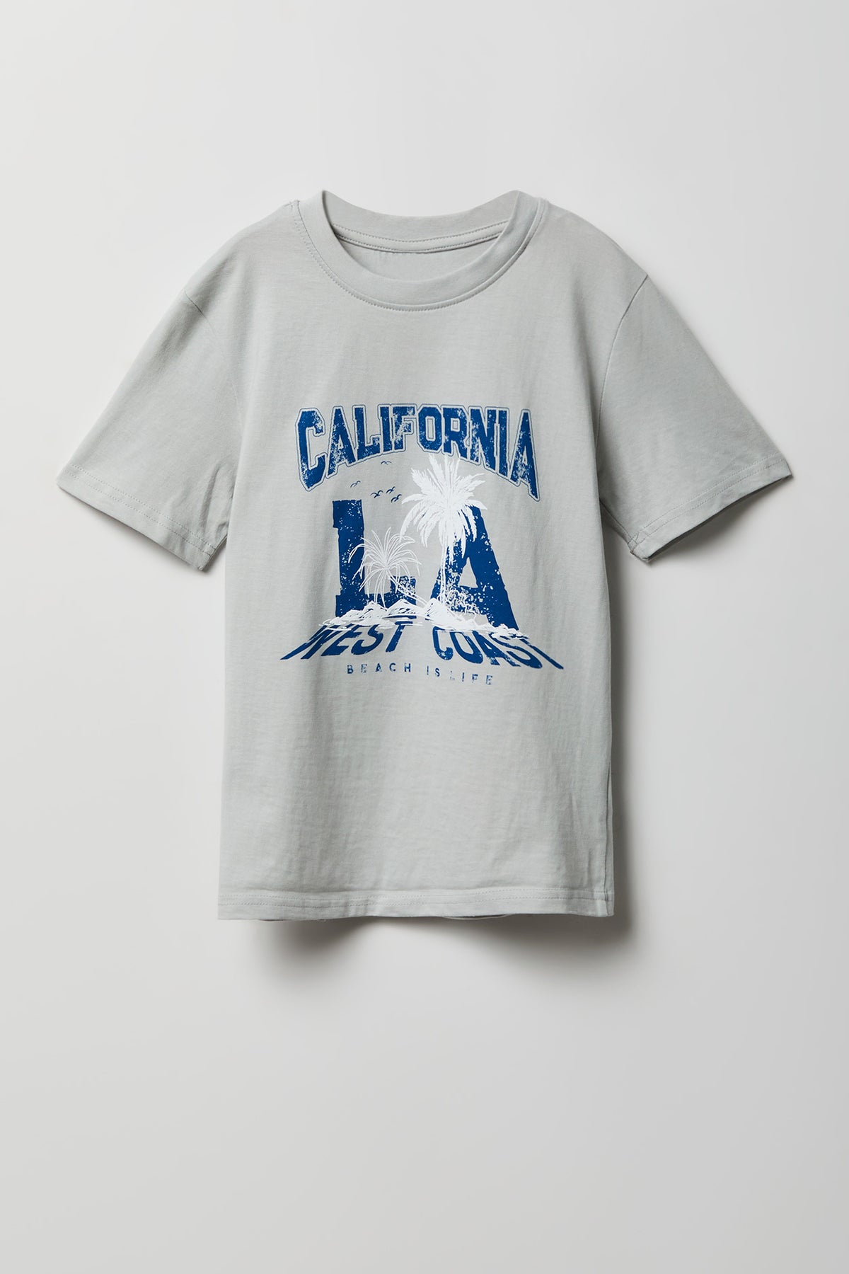 Kids LA California Graphic T-Shirt - Light Grey