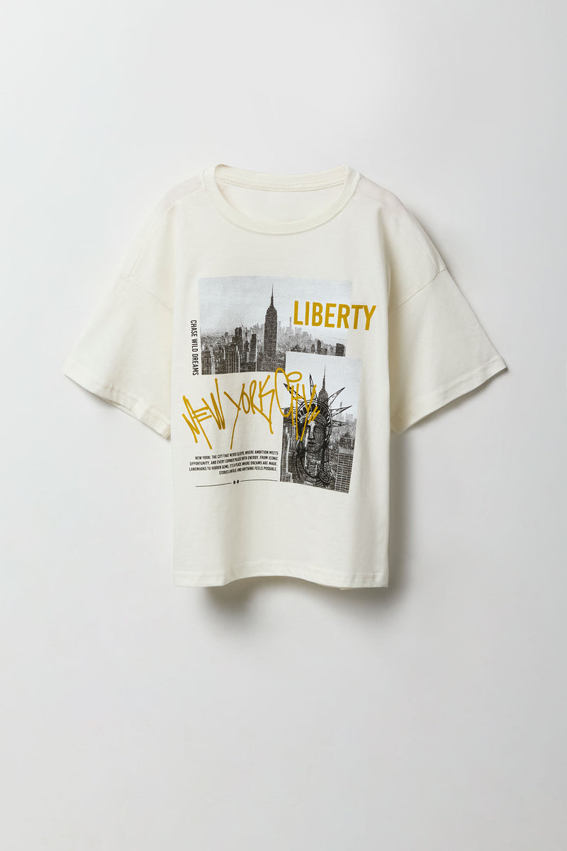 T-shirt à imprimé NY Liberty pour enfants