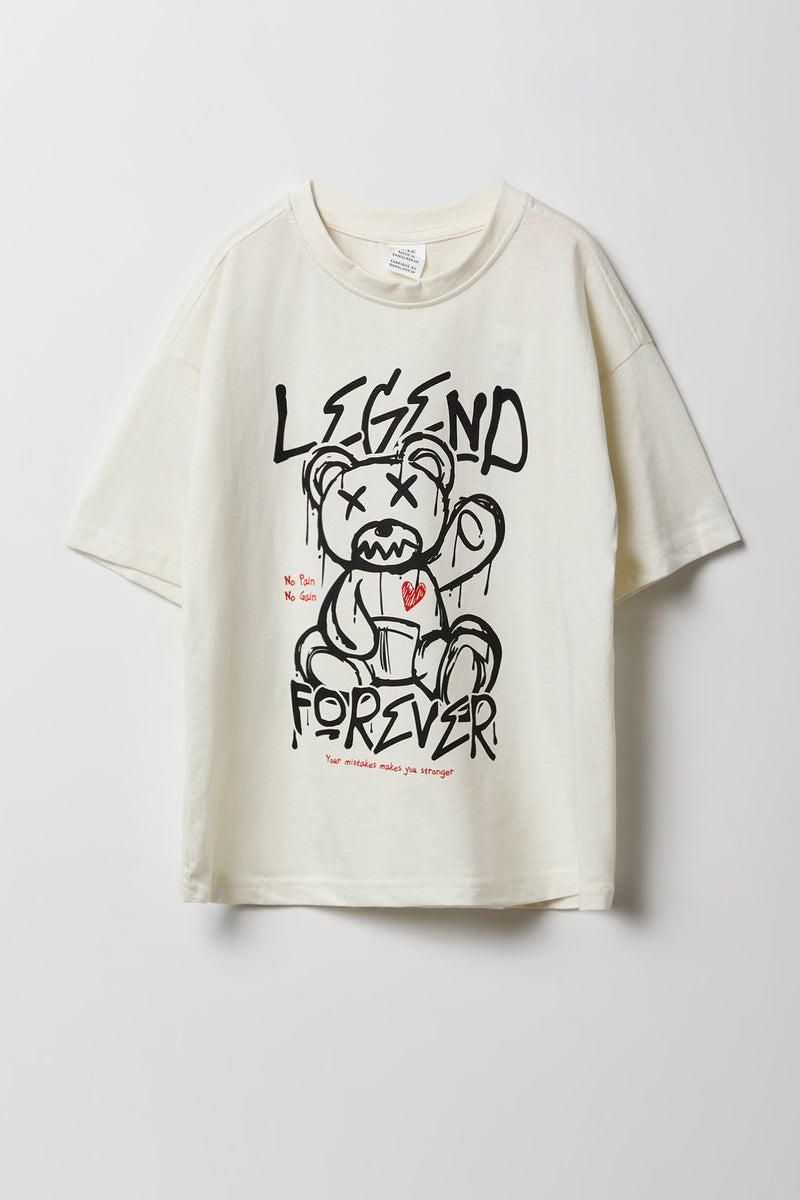 T-shirt à imprimé Legend Forever pour garçon