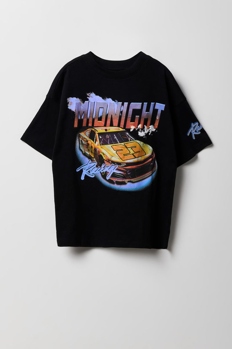 T-shirt à imprimé Midnight Racing pour garçon