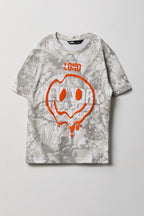 T-shirt à imprimé Smiley pour enfant