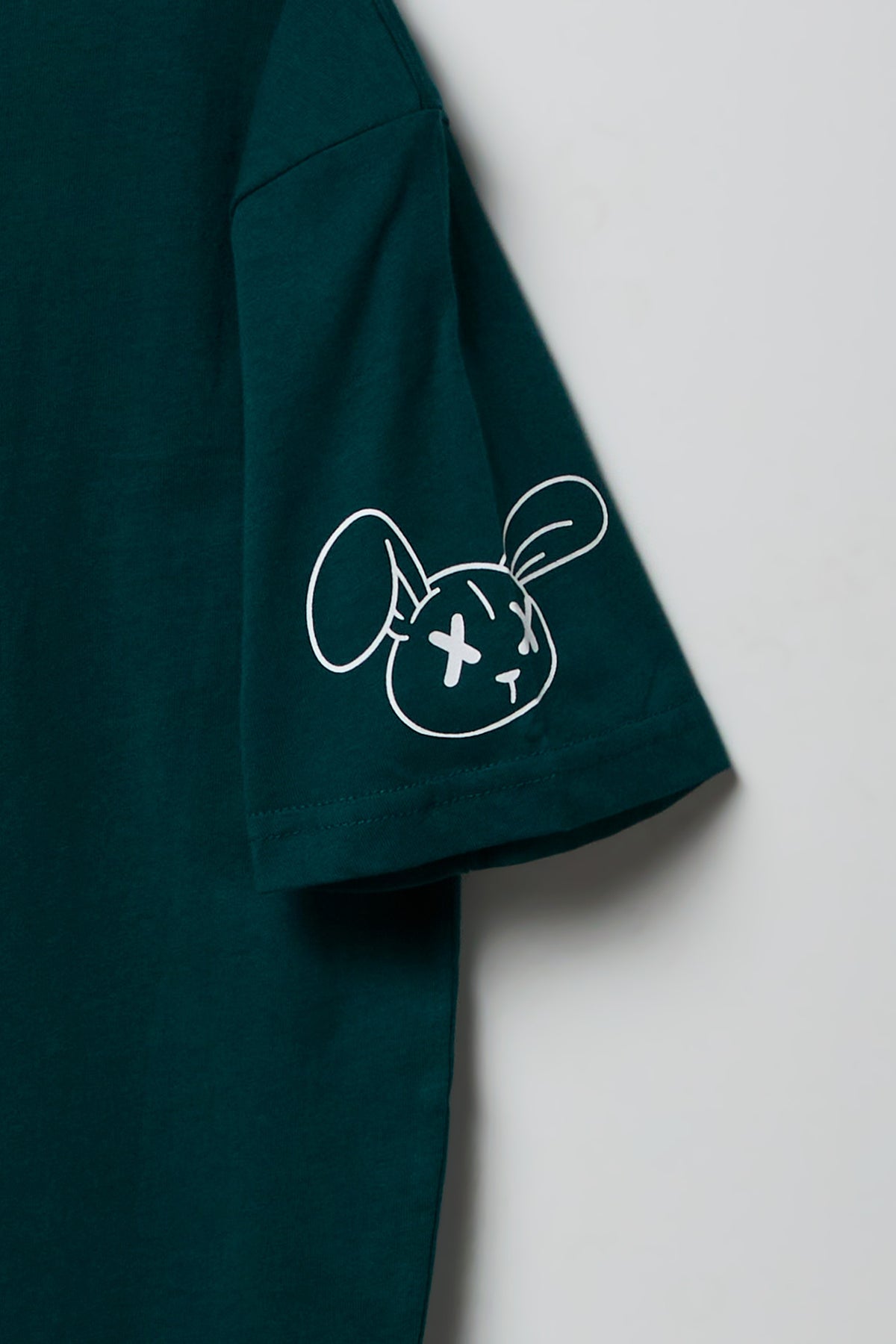 Alt View 3. Kids Bunny Graphic T-Shirt - Green