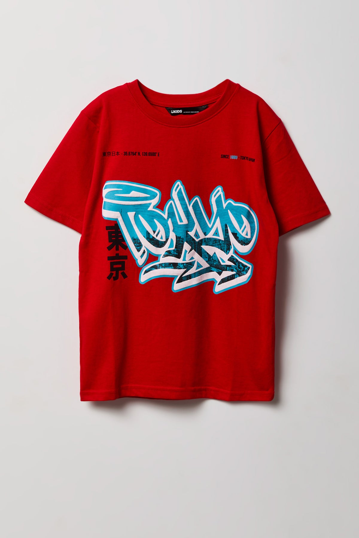T-shirt à imprimé graffitis pour enfant