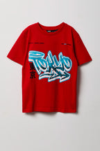 T-shirt à imprimé graffitis pour enfant