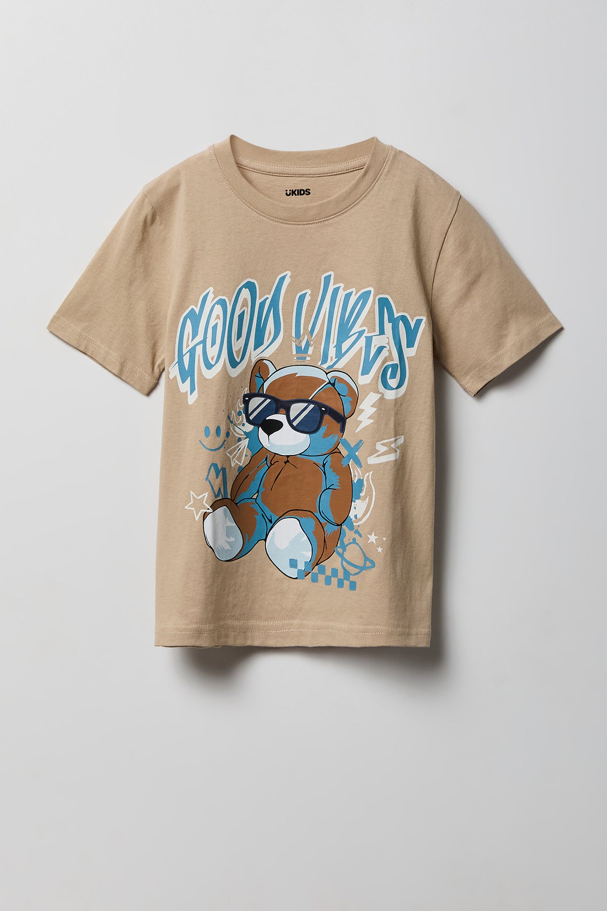 Kids Graphic T-Shirt - Tan