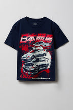 T-shirt à imprimé Racing pour enfant