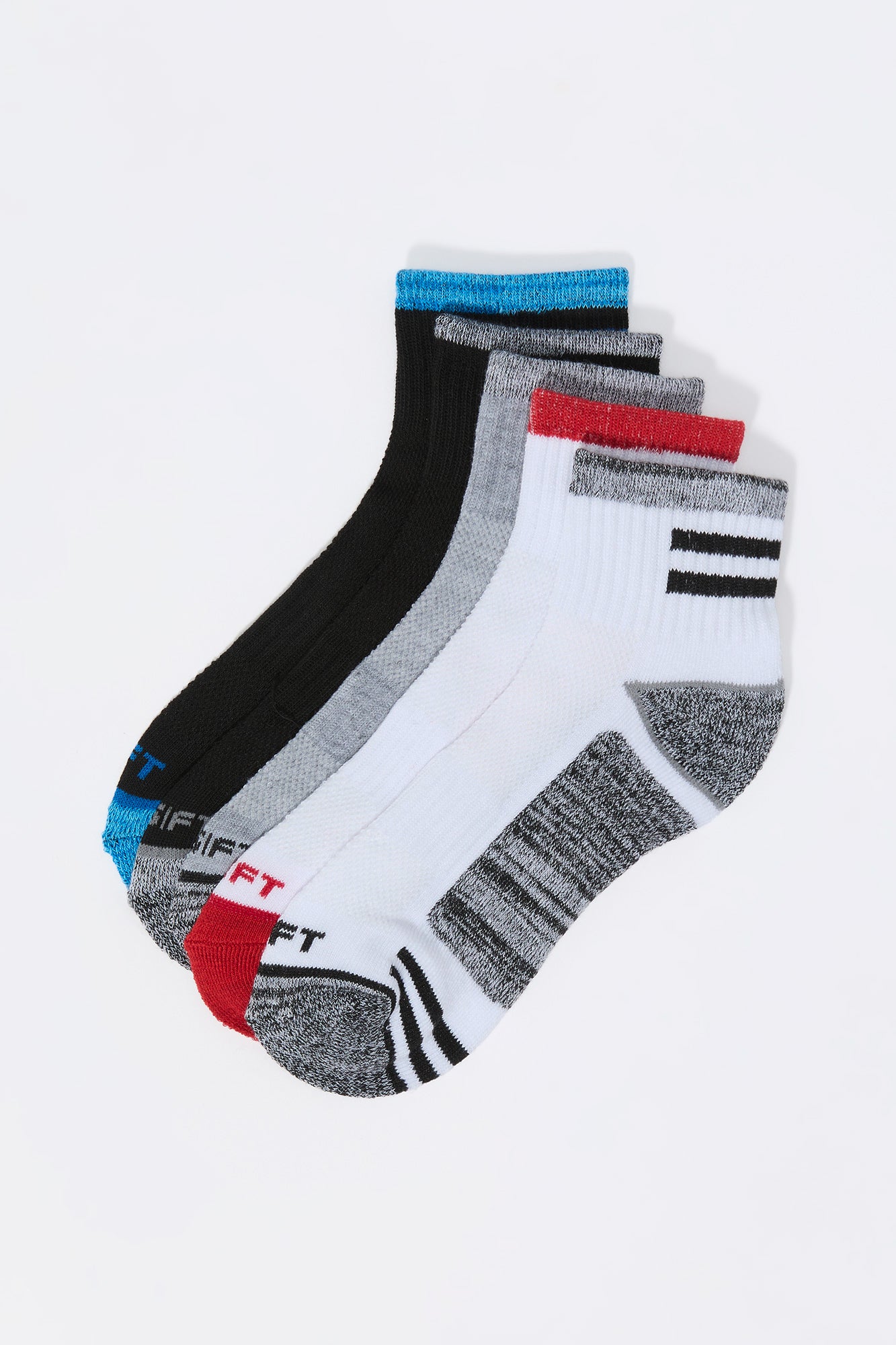 Boys Athletic Quarter Socks (5 Pack)