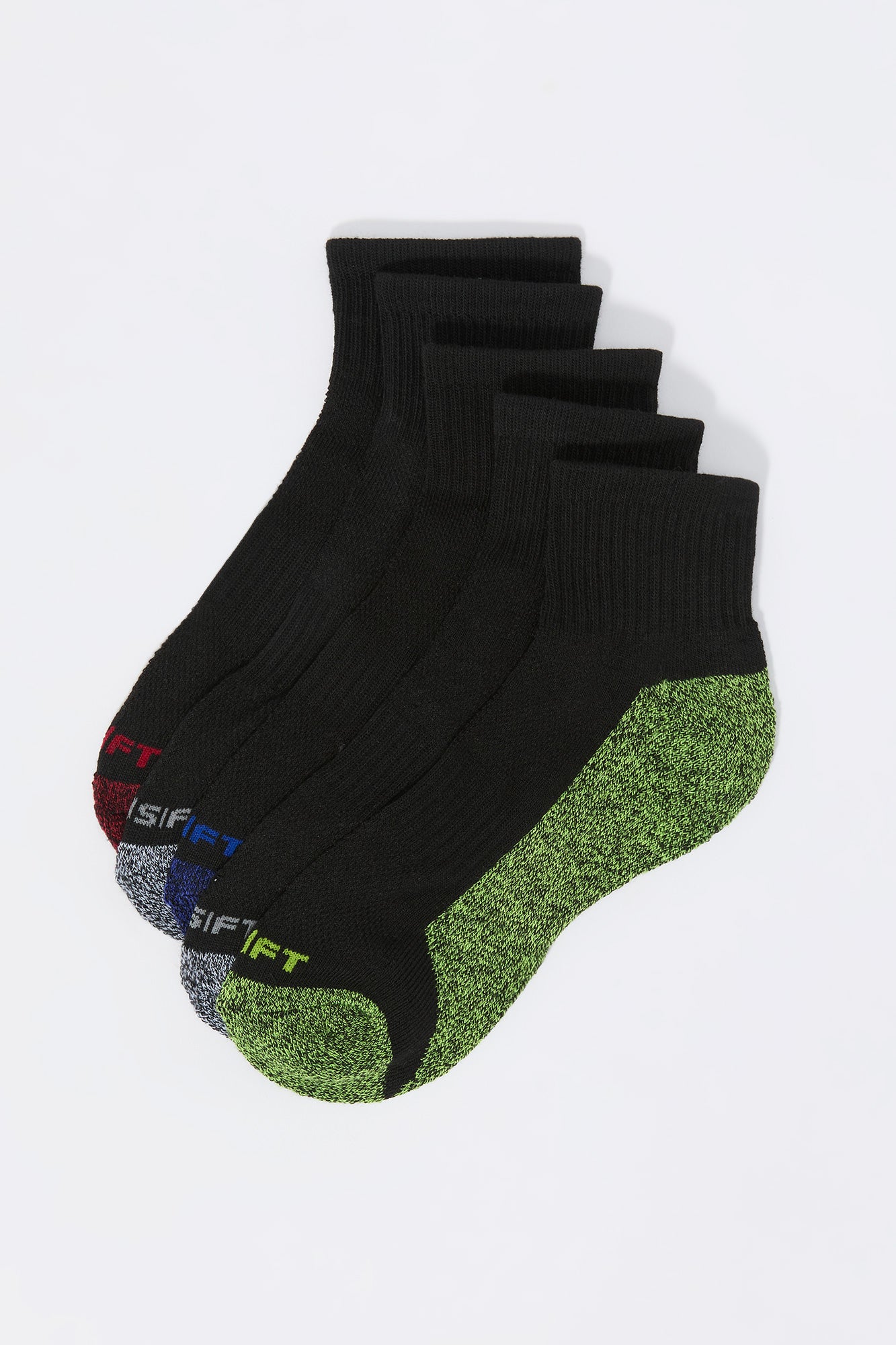 Boys Assorted Quarter Socks (5 Pack)