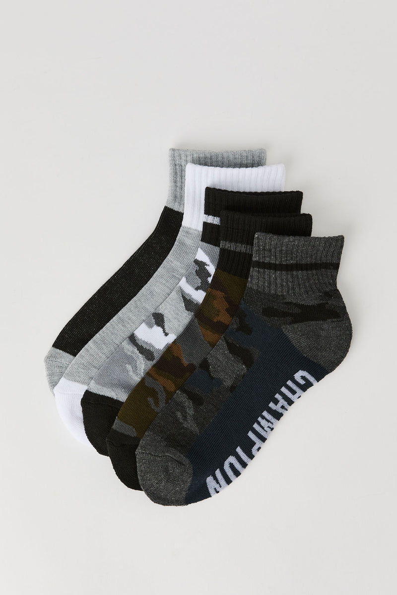 Chaussettes avec motif camouflage pour garçon (5 paires)