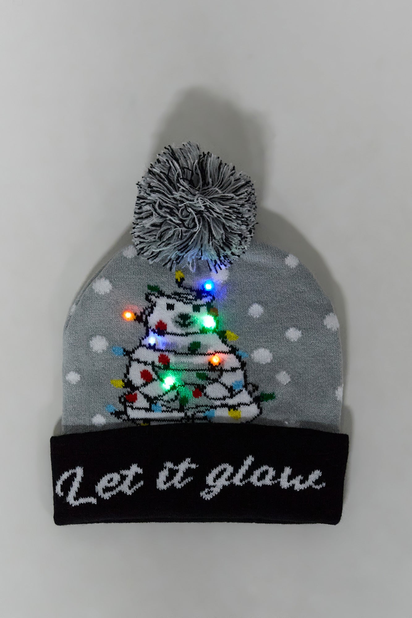 Tuque de Noël illuminée pour jeune