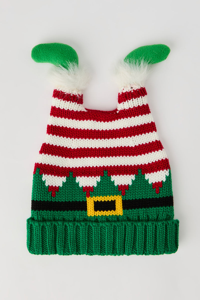 Tuque en tricot Elfe 3D pour enfant
