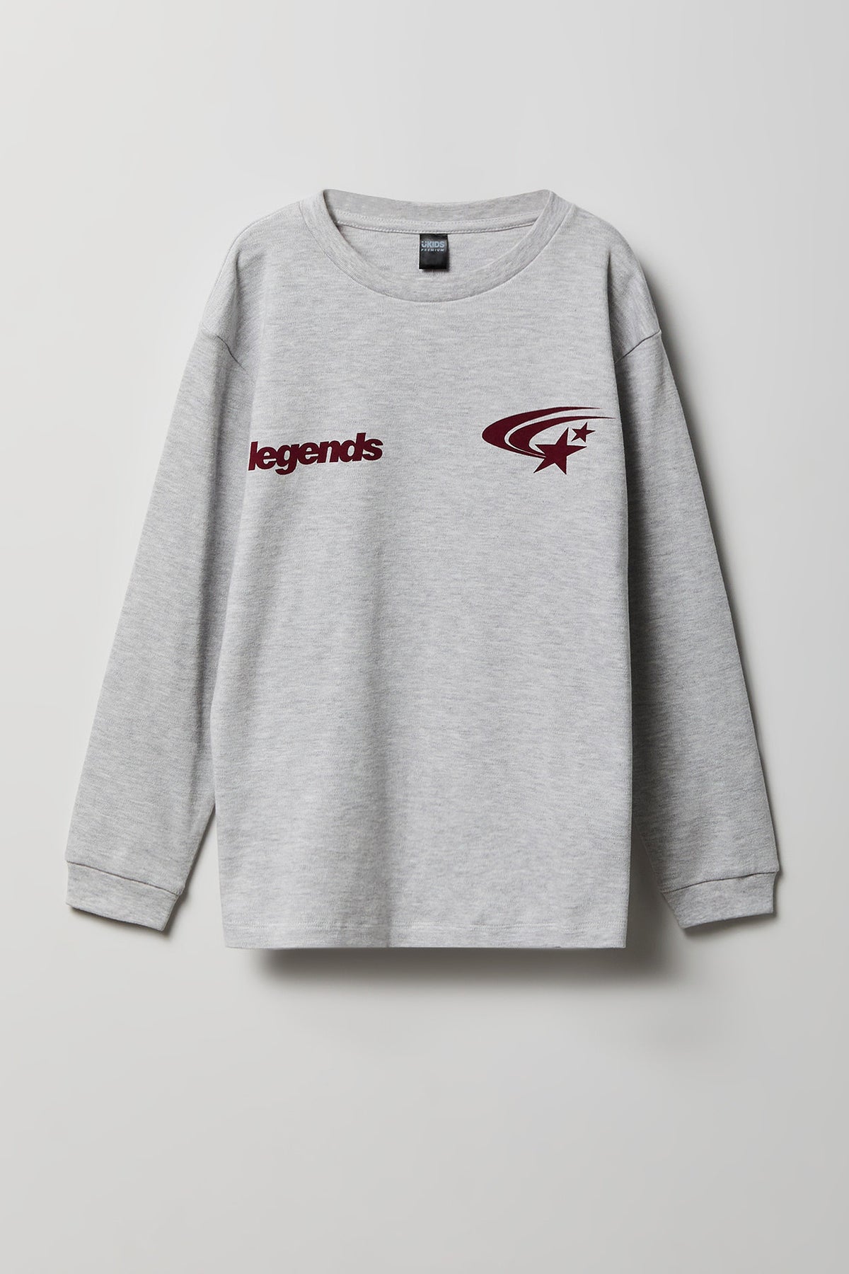 Boys City Graphic Long Sleeve Top - Light Grey