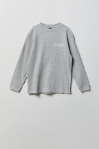 Boys Graphic Waffle Knit Long Sleeve Top