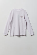 Boys Graphic Waffle Knit Long Sleeve Top