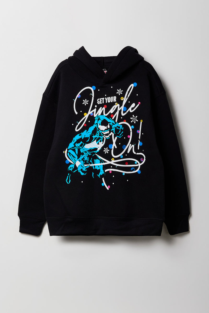 Kids Venom Christmas Fleece Hoodie