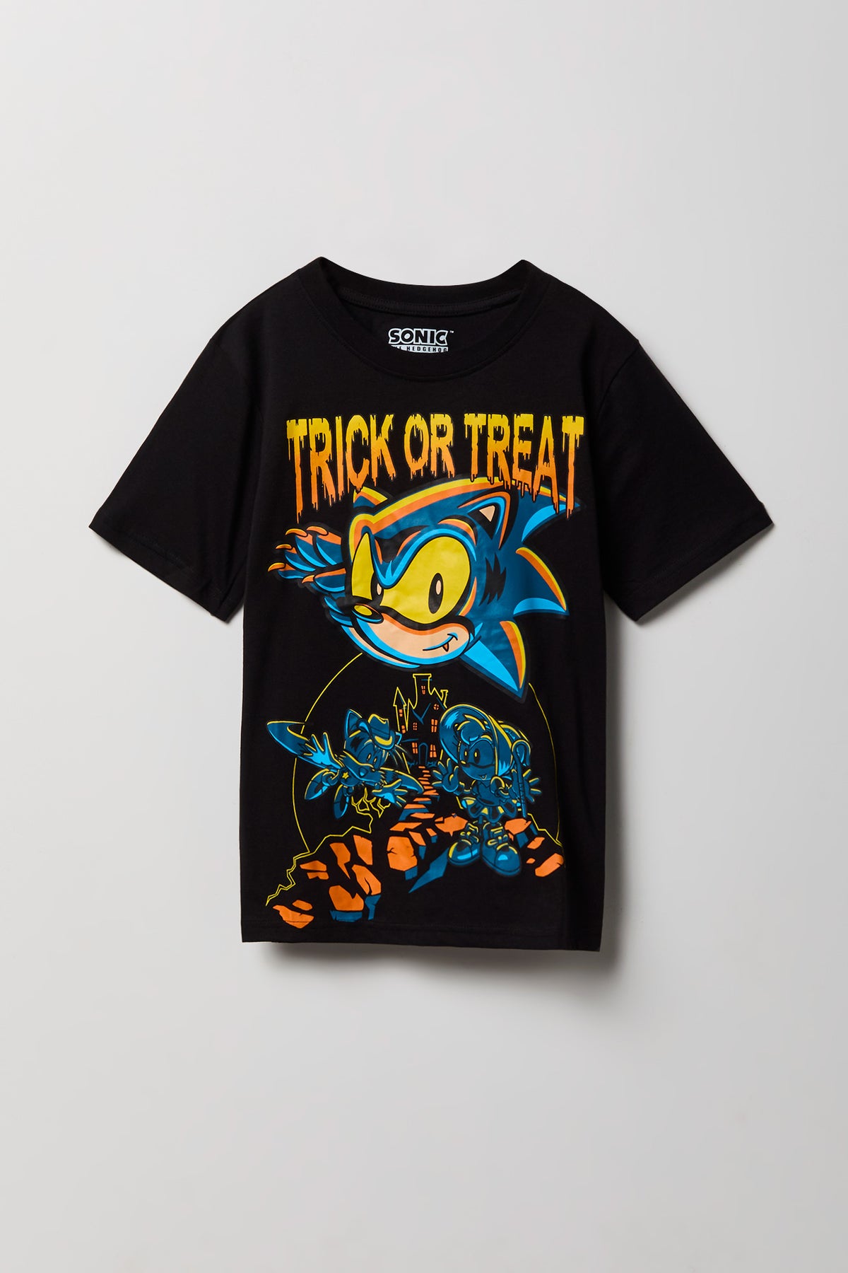 T-shirt à imprimé Sonic Halloween pour enfant