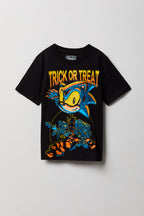T-shirt à imprimé Sonic Halloween pour enfant