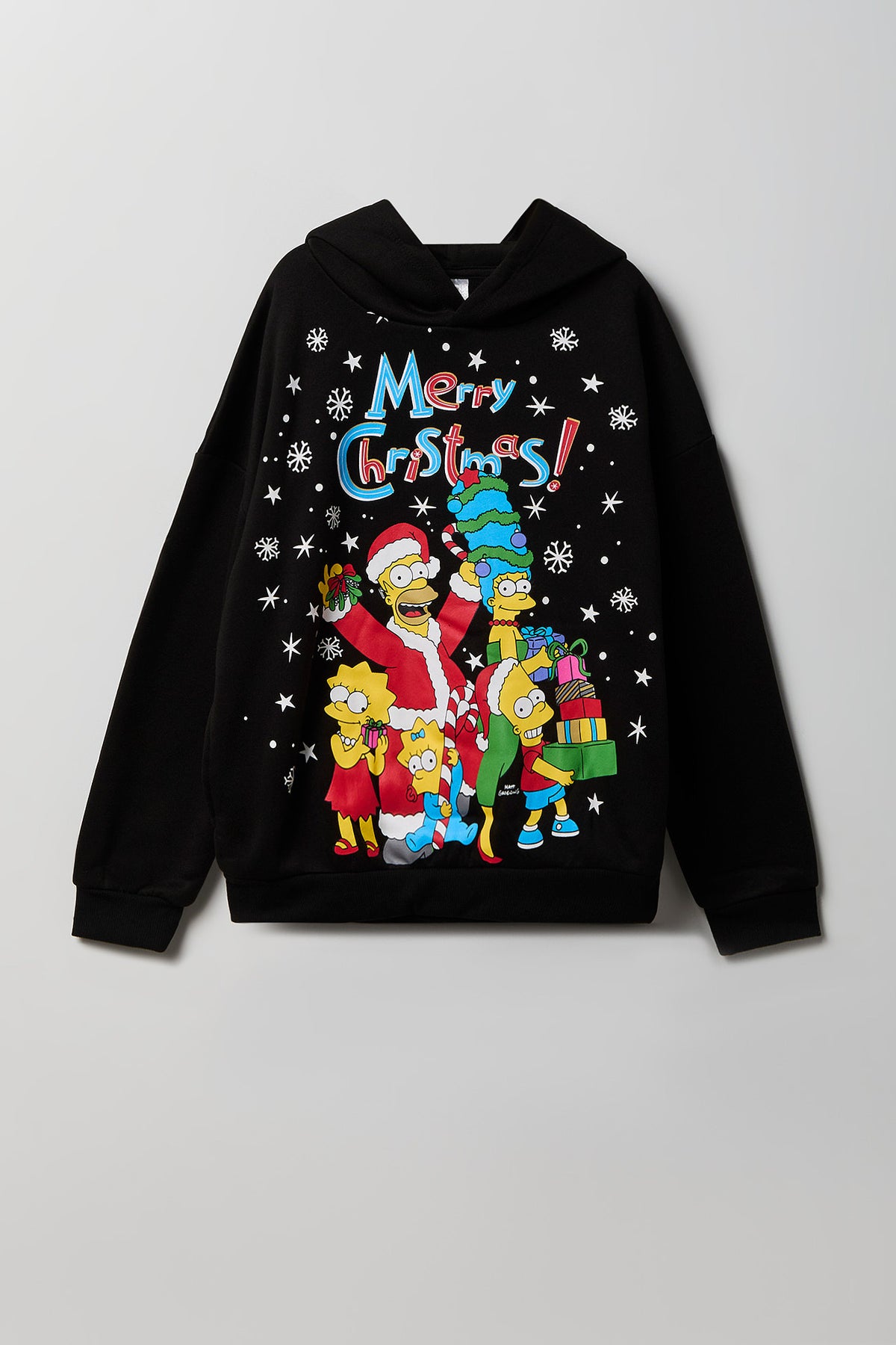 Kids The Simpsons Christmas Hoodie - Black
