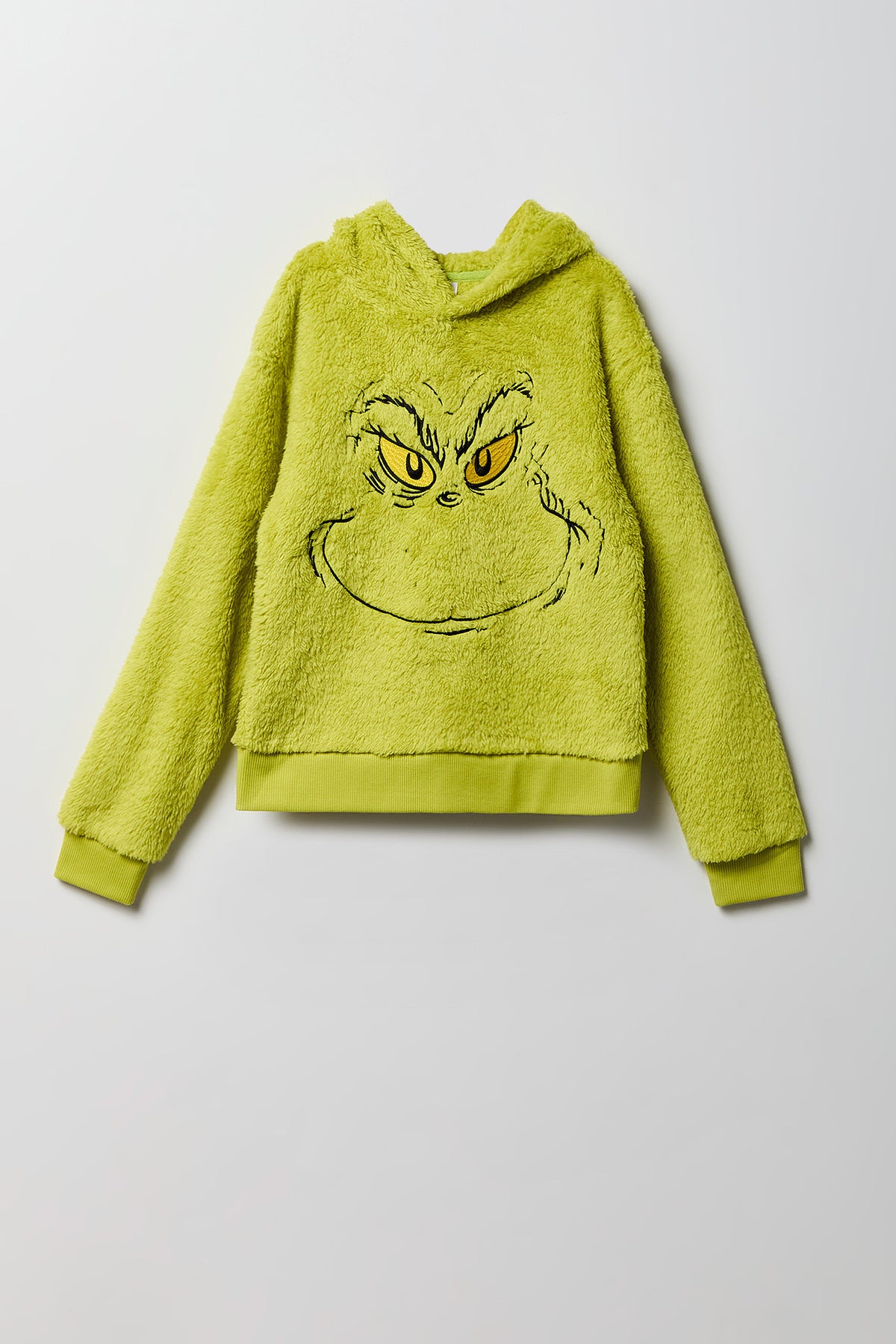 Haut à capuchon en Sherpa à imprimé The Grinch pour enfant