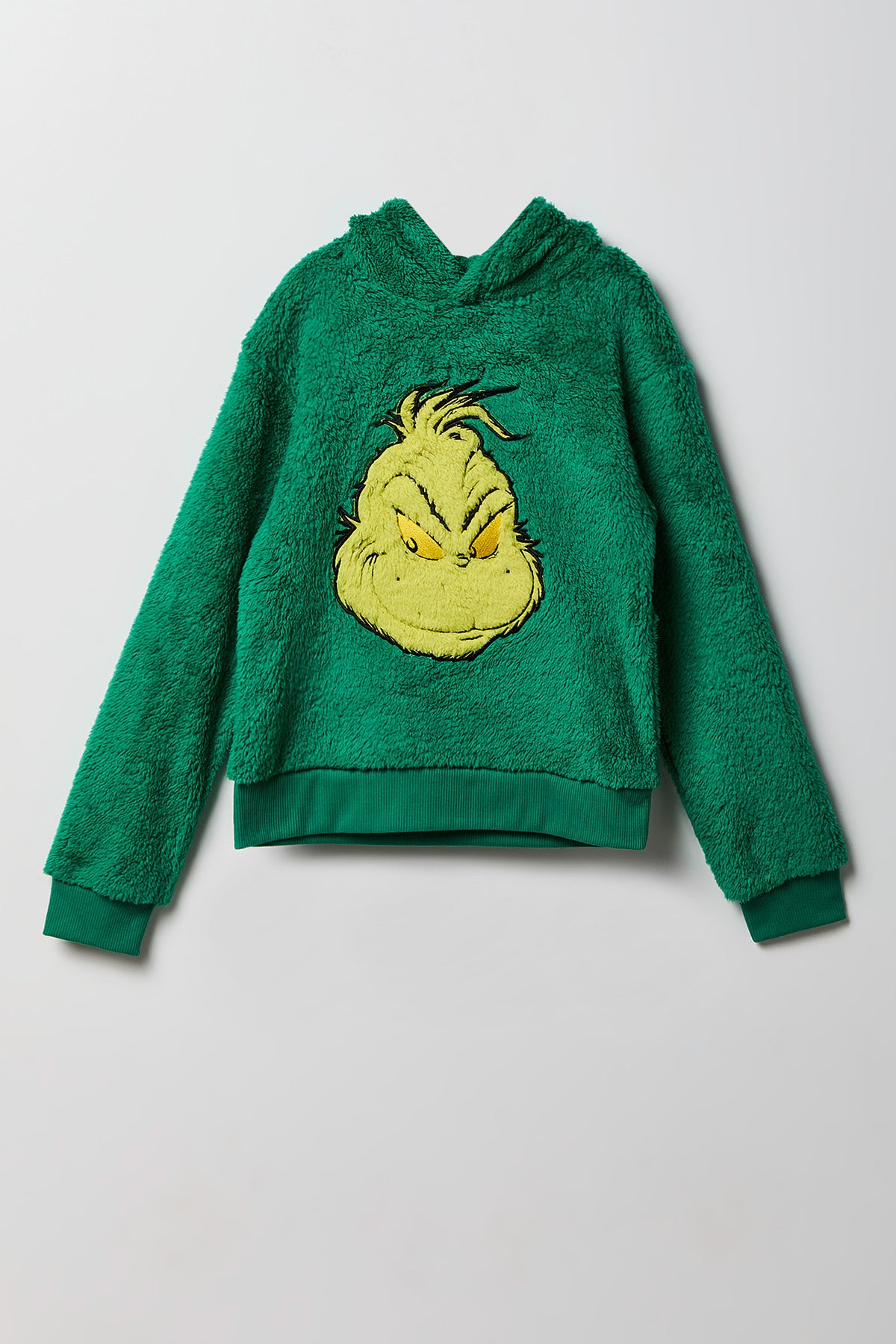 Haut à capuchon en Sherpa à imprimé The Grinch pour enfant