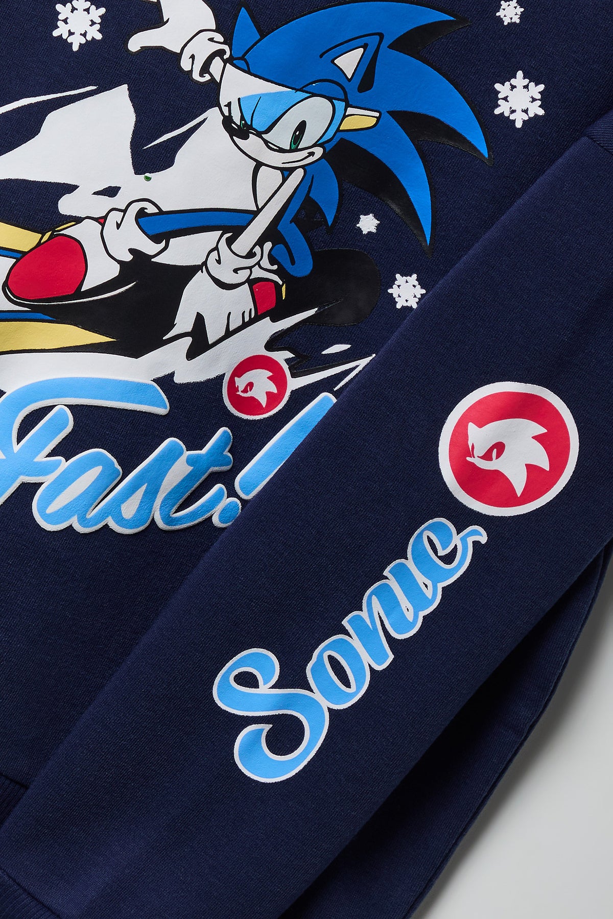 Vue alternative 3. Haut à capuchon en molleton à imprimé Sonic the Hedgehog pour enfant