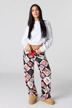 Plush Printed Pajama Pant