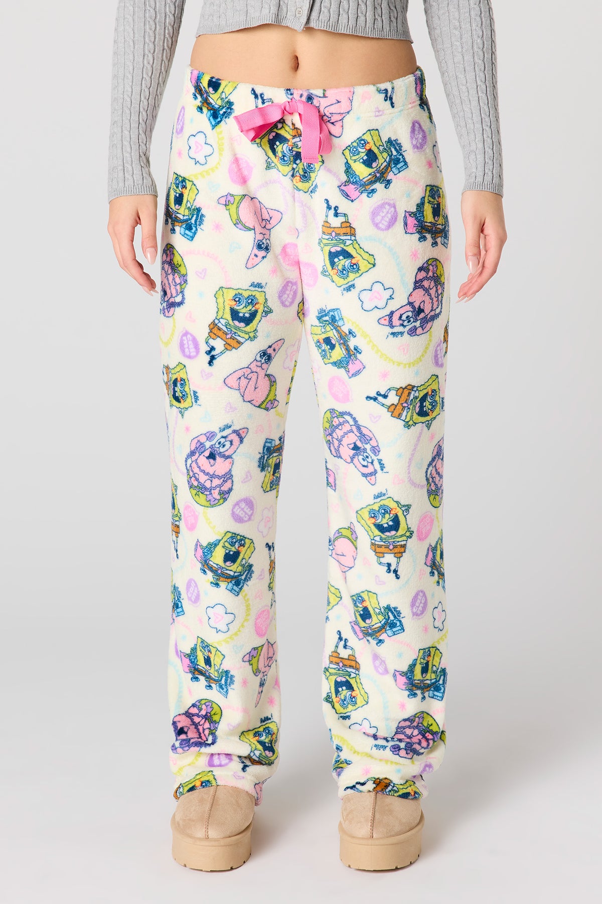 Vue alternative 2. Pantalon de pyjama en peluche à imprimé Cartoon