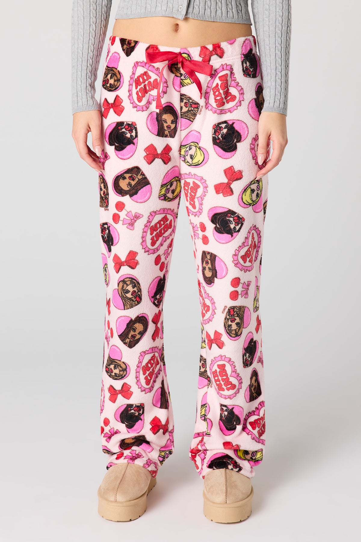 Vue alternative 2. Pantalon de pyjama en peluche à imprimé Cartoon
