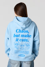 Stitch Graphic Fleece Hoodie