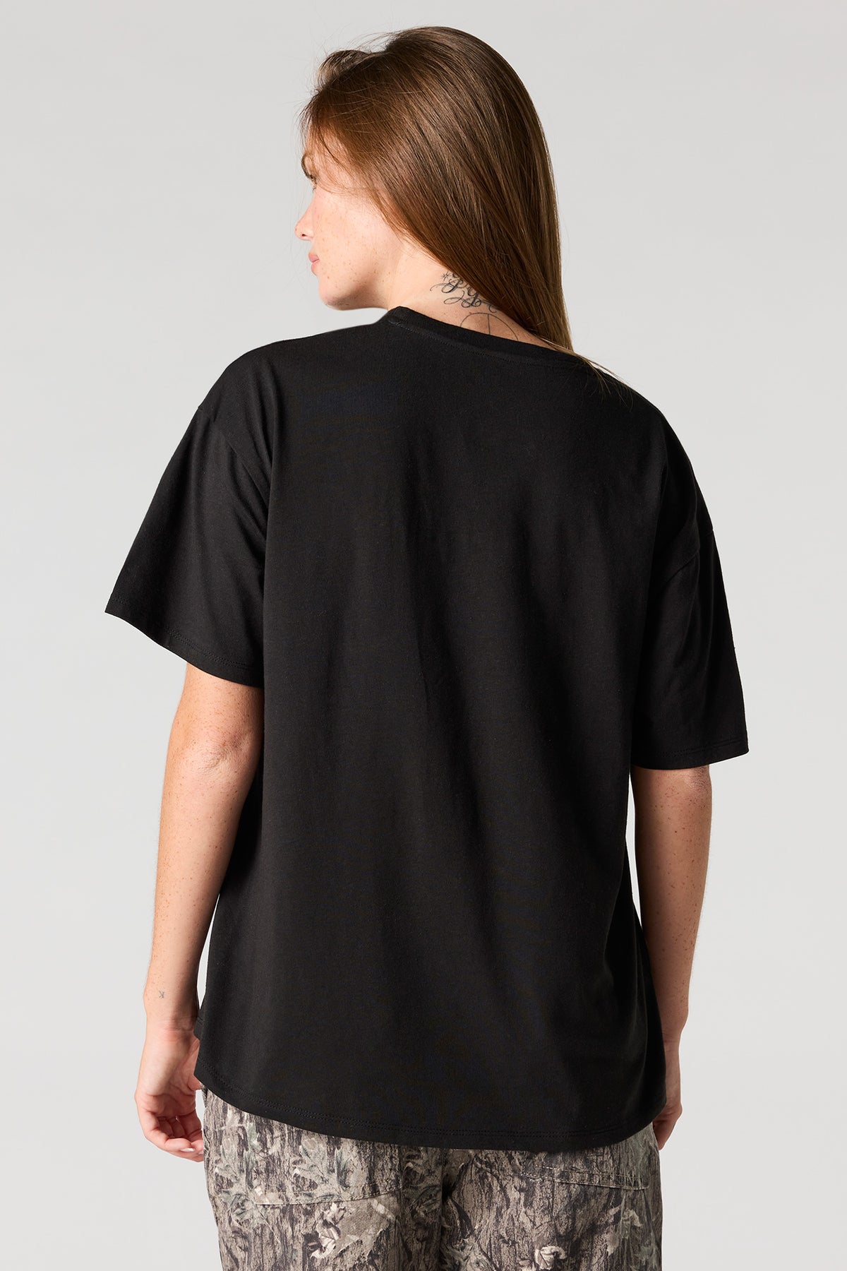 Alt View 2. Wednesday Graphic Boyfriend T-Shirt - Black