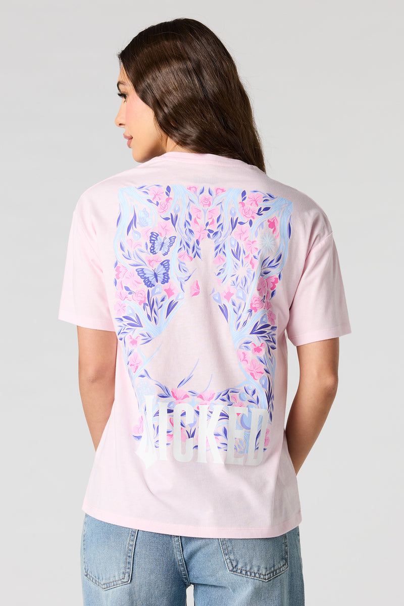 T-shirt de coupe garçonne à imprimé Wicked