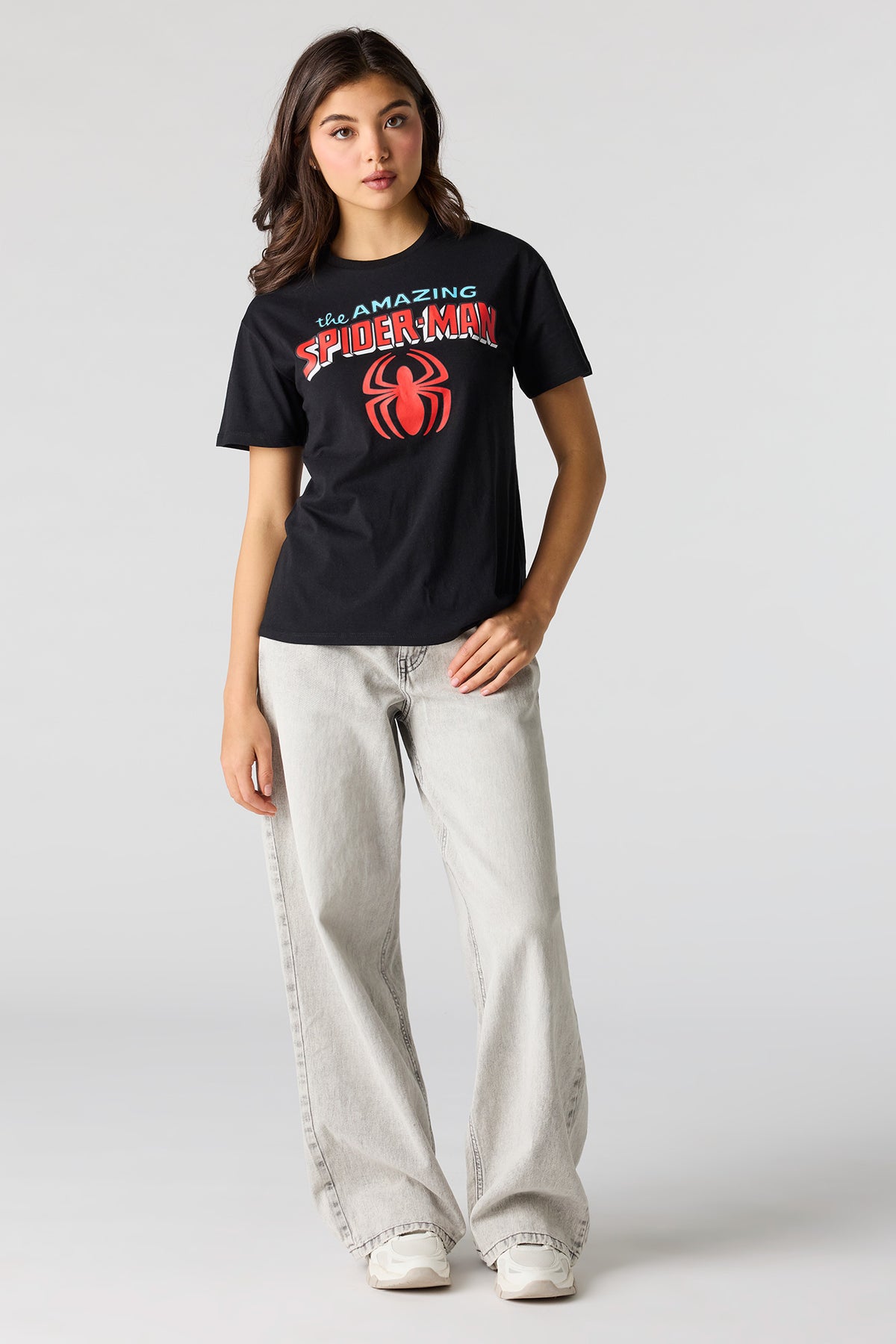 Vue alternative 3. T-shirt de coupe garçonne à imprimé Spiderman