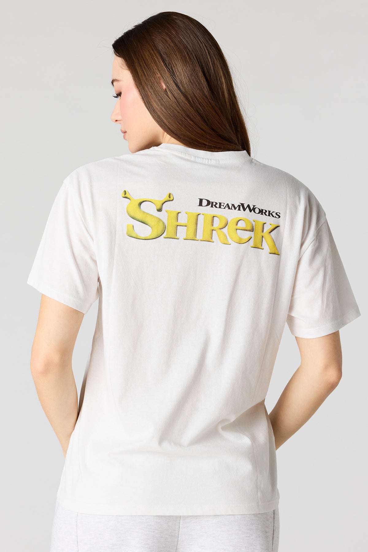 Alt View 2. Shrek Graphic Boyfriend T-Shirt - White