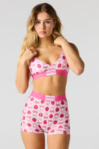 Ensemble avec soutien-gorge triangulaire à imprimé Miffy et culotte garçonne