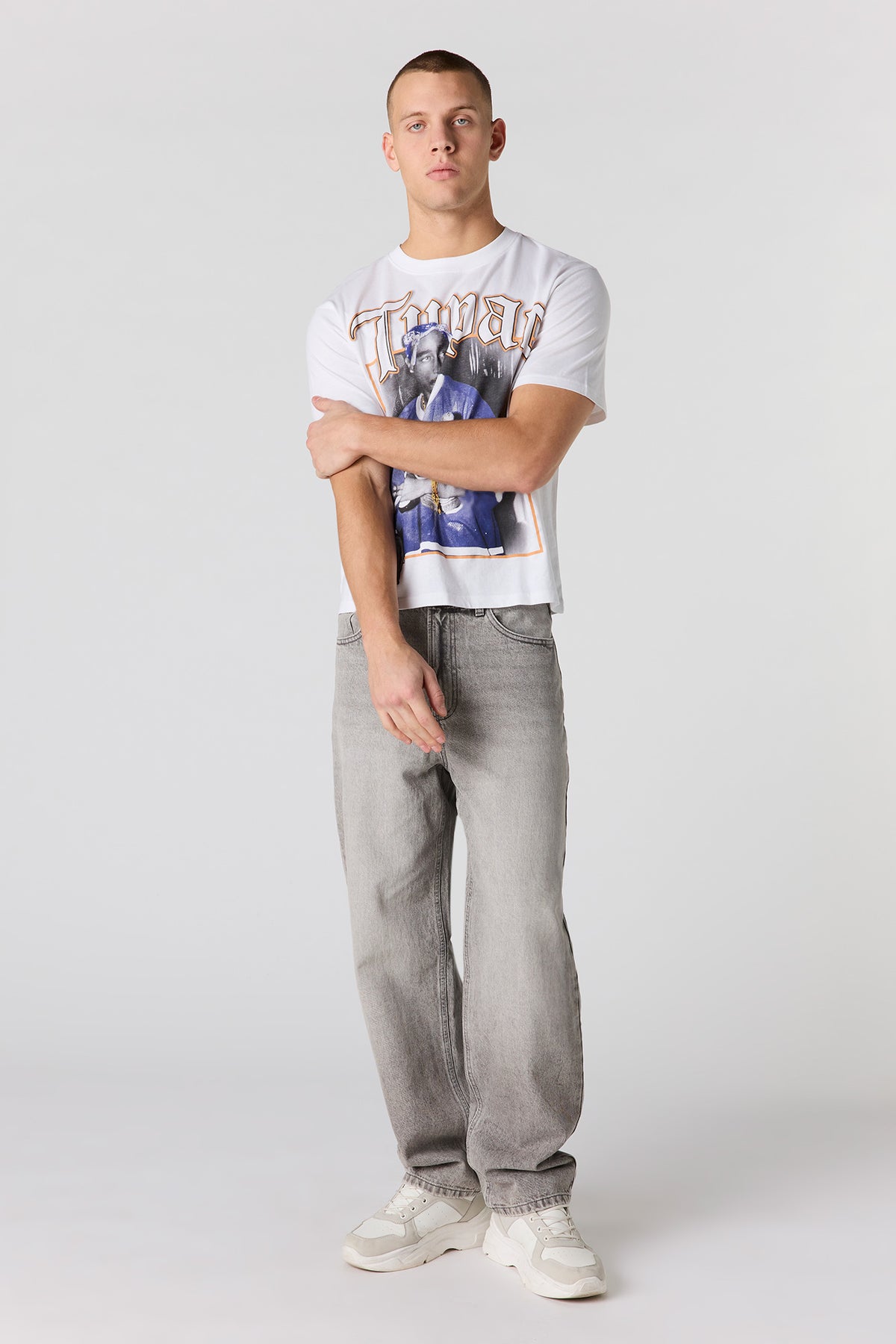 Vue alternative 3. T-shirt à imprimé Tupac en relief
