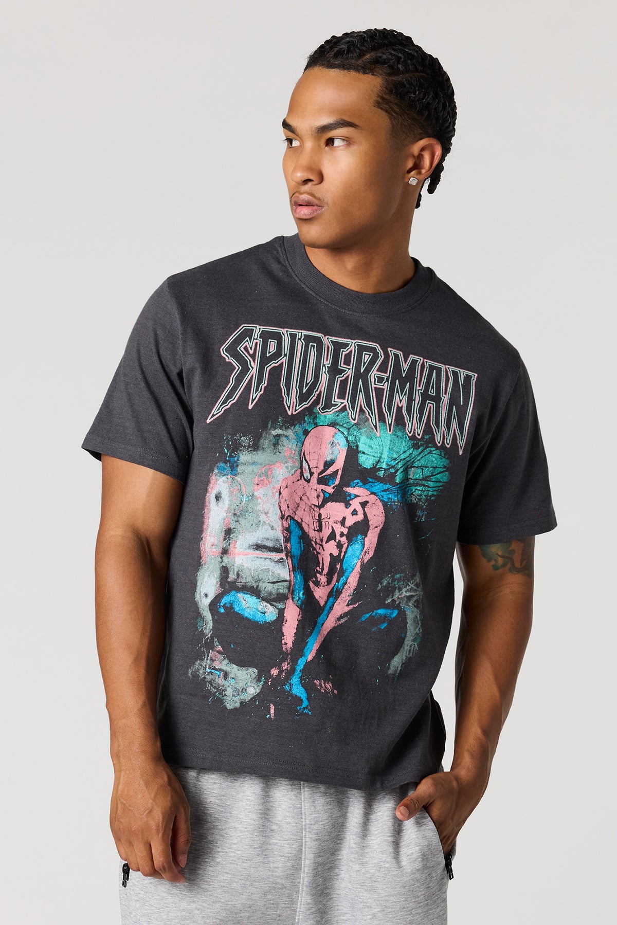 Spider-Man Graphic T-Shirt - Charcoal