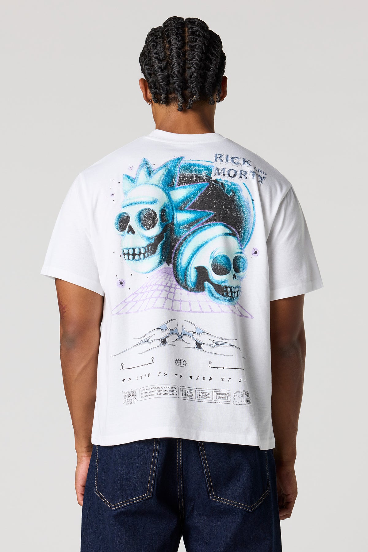 Alt View 2. Rick and Morty Graphic T-Shirt - White