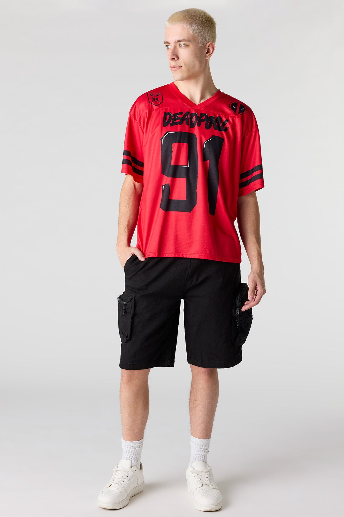 Vue alternative 3. Jersey en filet à imprimé Deadpool