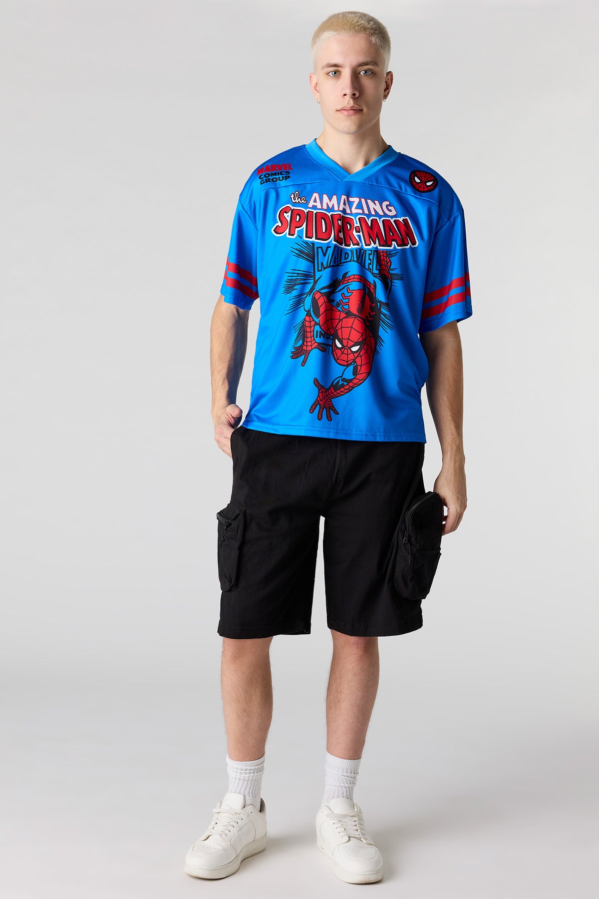 Vue alternative 3. Jersey en filet à imprimé Spider-Man