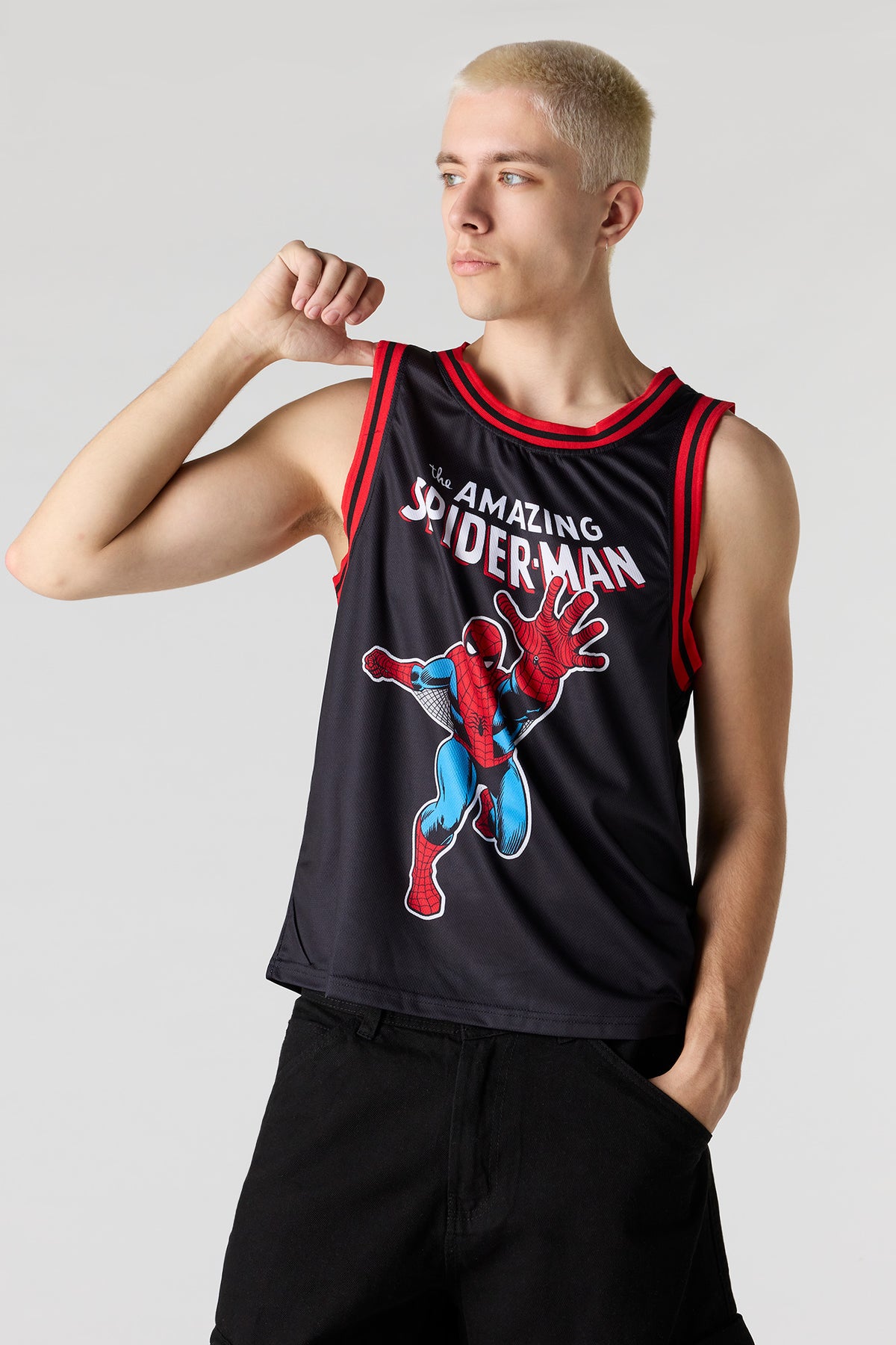 Jersey en filet à imprimé Spider-Man